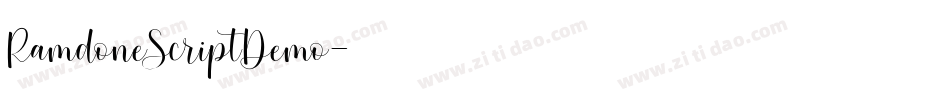 RamdoneScriptDemo字体转换