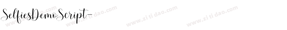 SelfiesDemoScript字体转换
