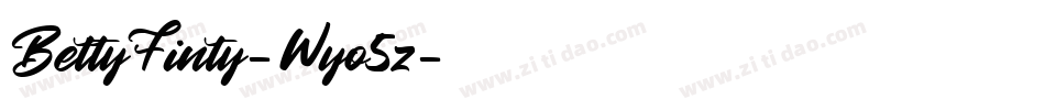 BettyFinty-Wyo5z字体转换