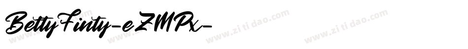 BettyFinty-eZMPx字体转换