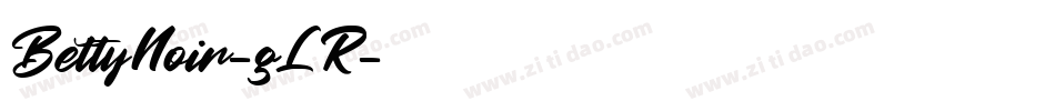 BettyNoir-gLR字体转换