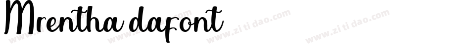 Mrentha(dafont)字体转换