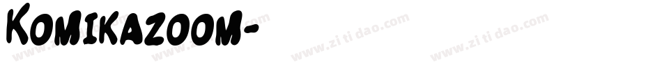 Komikazoom字体转换
