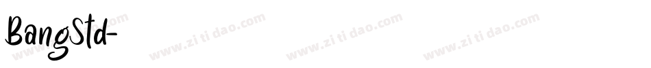 BangStd字体转换