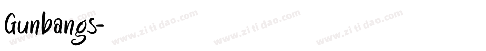 Gunbangs字体转换
