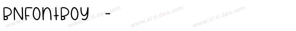 BNFontBoy手机版字体转换