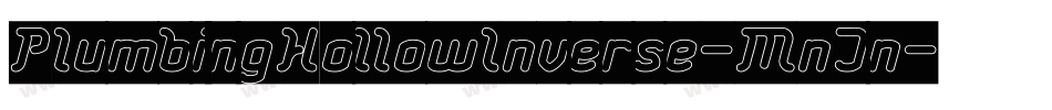 PlumbingHollowInverse-MnJn字体转换