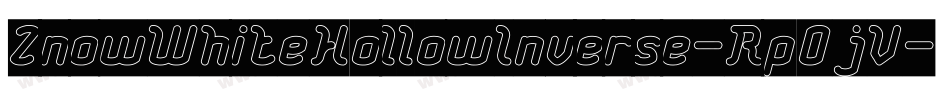 ZnowWhiteHollowInverse-Rp0jV字体转换