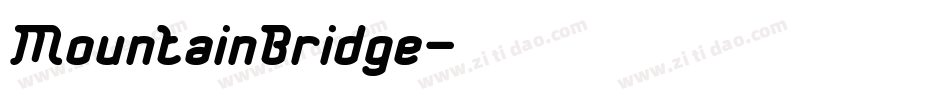 MountainBridge字体转换