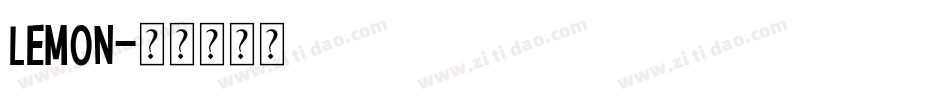 lemon字体转换