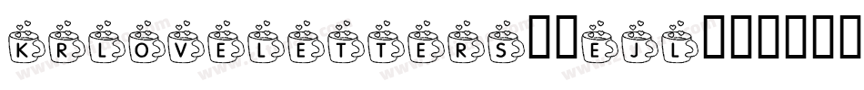 KrLoveLetters-3ejL字体转换