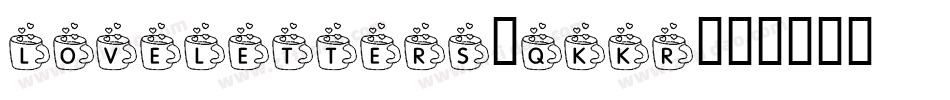 LoveLetters-qKKr字体转换