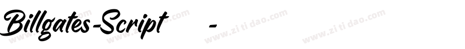 Billgates-Script转换器字体转换