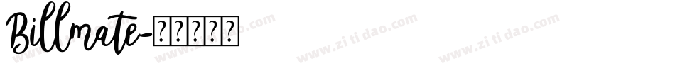 Billmate字体转换