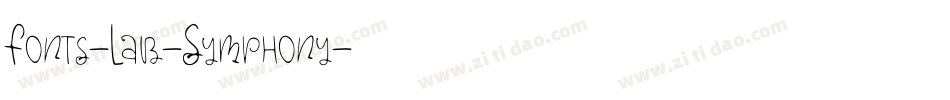 Fonts-Lab-Symphony字体转换