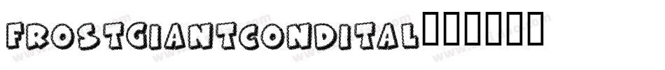 frostgiantcondital字体转换