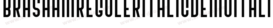 BrashamRegulerItalicDemoItalic-rgvBy字体转换