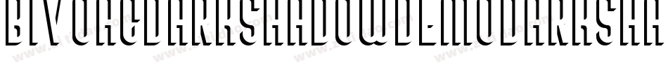 BivoacDarkShadowDemoDarkShadow-BWL4x字体转换