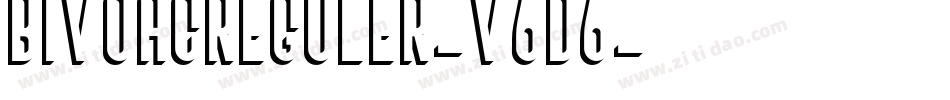 BivoacReguler-V6d6字体转换