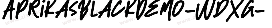AprikasBlackDemo-WdXG字体转换