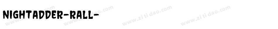 NightAdder-rALL字体转换