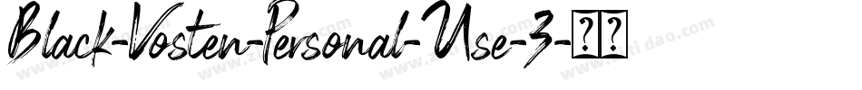 Black-Vosten-Personal-Use-3字体转换