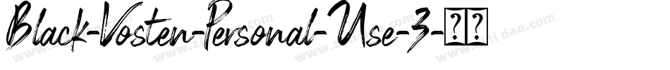 Black-Vosten-Personal-Use-3字体转换