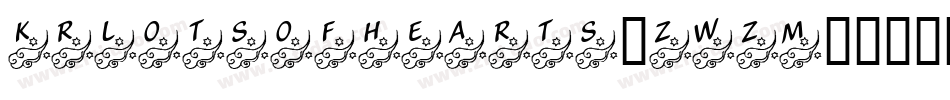 KrLotsOfHearts-ZwZm字体转换