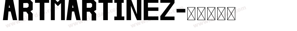 ArtMartinez字体转换