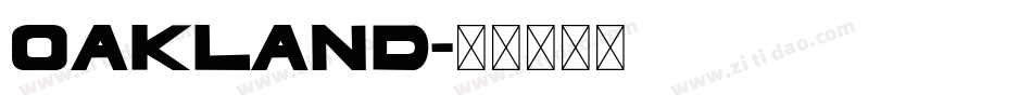 Oakland字体转换
