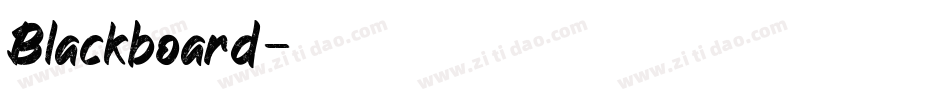 Blackboard字体转换