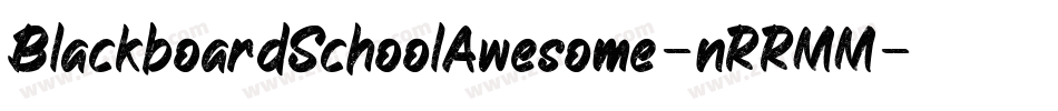 BlackboardSchoolAwesome-nRRMM字体转换
