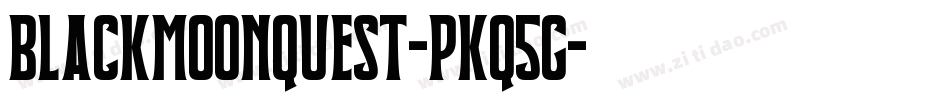 BlackmoonQuest-PKq5g字体转换