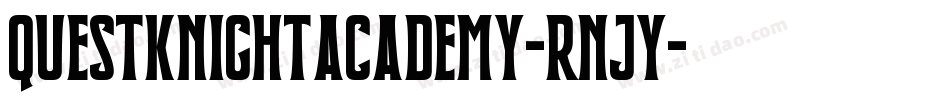 QuestKnightAcademy-rnjy字体转换