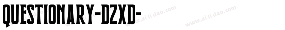 Questionary-DZxD字体转换