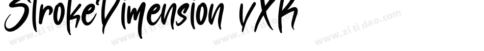 StrokeDimension-vXK7字体转换