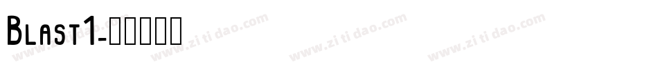 Blast1字体转换