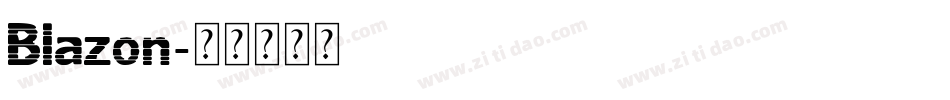 Blazon字体转换