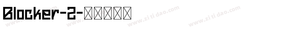 Blocker-2字体转换
