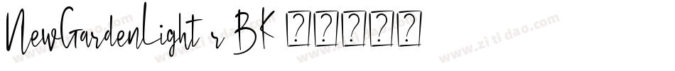 NewGardenLight-r0BK字体转换