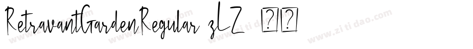 RetravantGardenRegular-zLZ4字体转换
