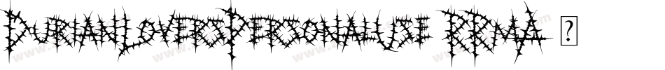DurianLoversPersonalUse-RRmA字体转换