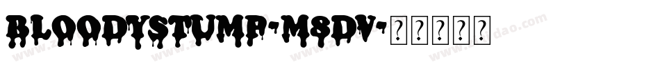 BloodyStump-m8DV字体转换
