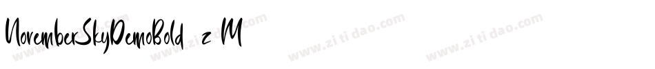 NovemberSkyDemoBold-1z9M字体转换