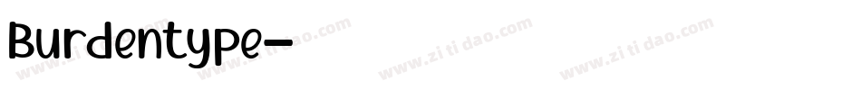 Burdentype字体转换