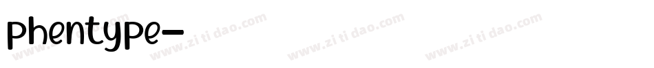 phentype字体转换