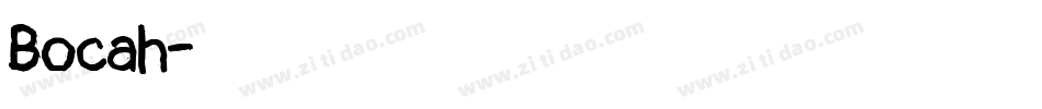 Bocah字体转换
