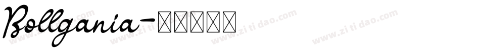 Bollgania字体转换