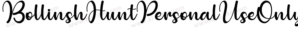 BollinshHuntPersonalUseOnly-1GP9Z字体转换