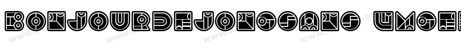 BonjourDeJongSans-vmgED字体转换